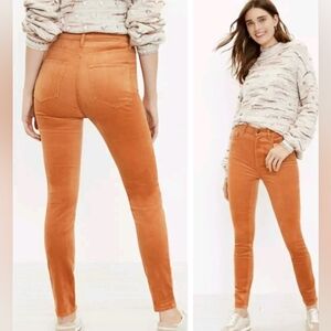 LOFT Skinny High Rise Corduroy Pants Light Sienna Tan Carmel Size 29/8, NWT